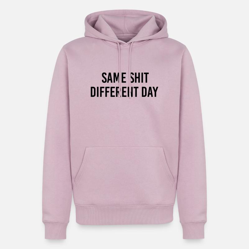 Same Shit different day - Männer Premium Bio Hoodie - Altrosa