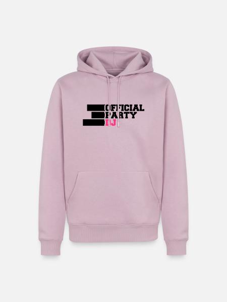 Official Party DJ - Men’s Premium Organic Hoodie - dusky pink