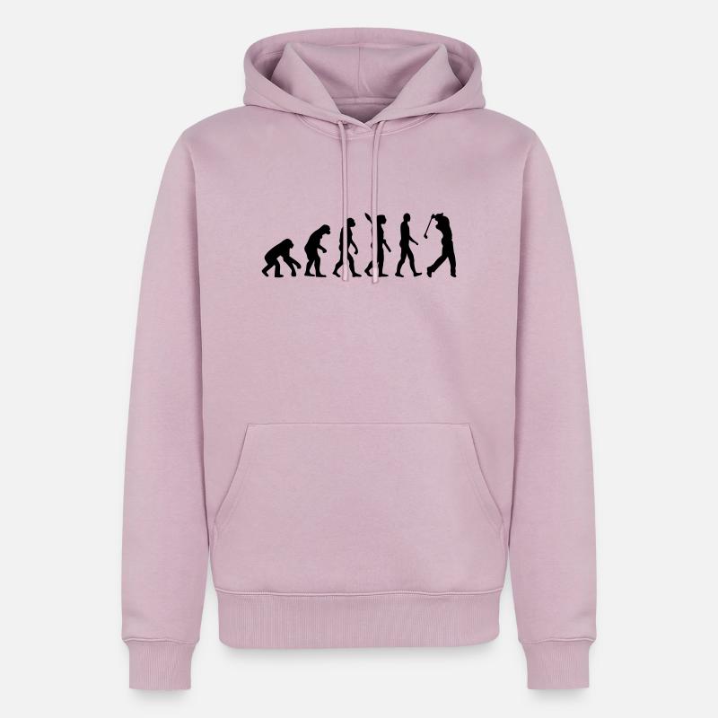 Evolution Golf - Men’s Premium Organic Hoodie - dusky pink