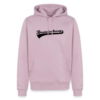 Brandenburg - Männer Premium Bio Hoodie - Altrosa - Vorne - Nico (187cm)