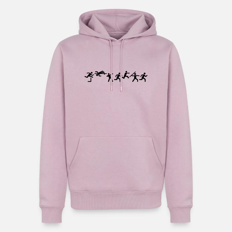 Siebenkampf - Männer Premium Bio Hoodie - Altrosa