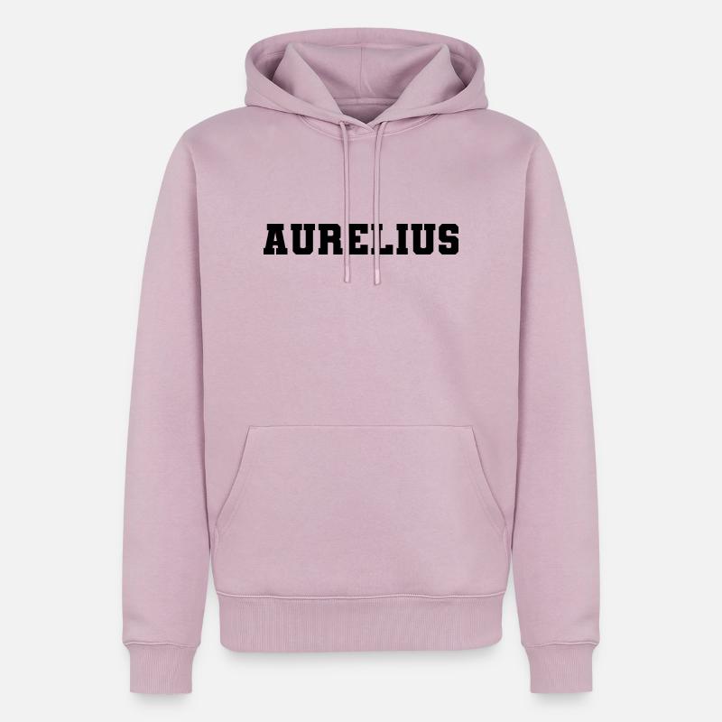 Nom - Aurelius - Sweat à capuche Premium bio Homme - rose poudré