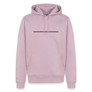 strich_yx1 - Männer Premium Bio Hoodie - Altrosa - Vorne - Nico (187cm)