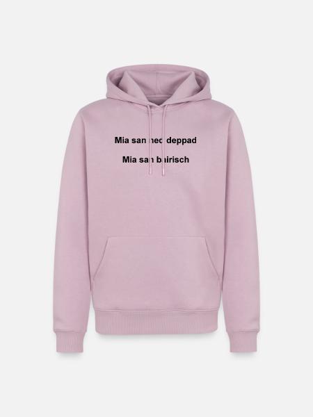 Bayern | Mia san bairisch - Männer Premium Bio Hoodie - Altrosa