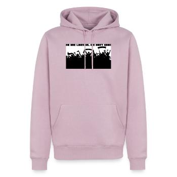 Fussball Fans Ultras - Männer Premium Bio Hoodie - Altrosa - Vorne - Nico (187cm)