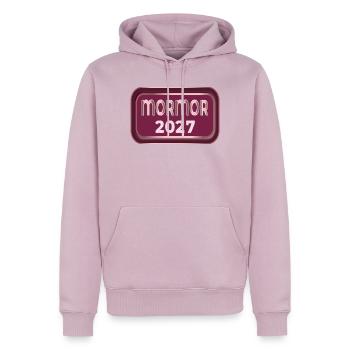 Schwedische Großmutter 2027 - Männer Premium Bio Hoodie - Altrosa - Vorne - Nico (187cm)