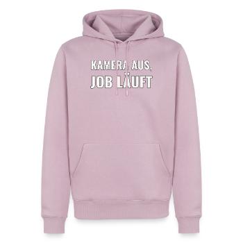 Remote Job Geschenk für den Berufseinstieg - Männer Premium Bio Hoodie - Altrosa - Vorne - Nico (187cm)