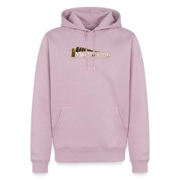 Mio Dominos Welt Dominos - Männer Premium Bio Hoodie - Altrosa - Vorne - Nico (187cm)