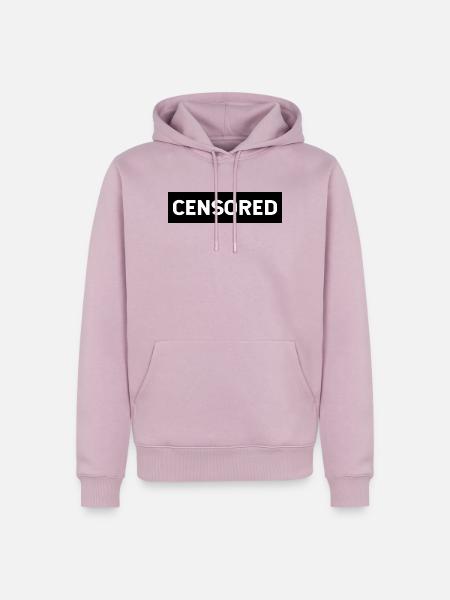 Zensiert Spruch - Männer Premium Bio Hoodie - Altrosa
