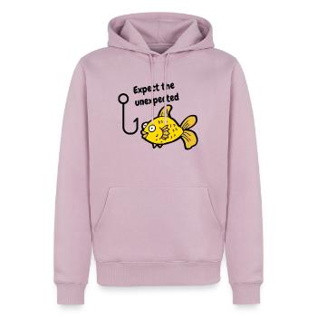 Angeln Fischer Fischen Angler Geschenk Fischerei - Männer Premium Bio Hoodie - Altrosa - Vorne - Nico (187cm)