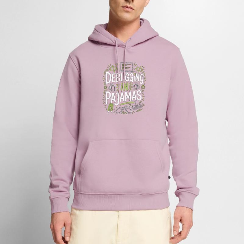 Remote Developer Debugging In Software Developer Men’s Premium Organic Hoodie