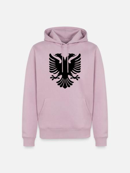 Albanien - Männer Premium Bio Hoodie - Altrosa