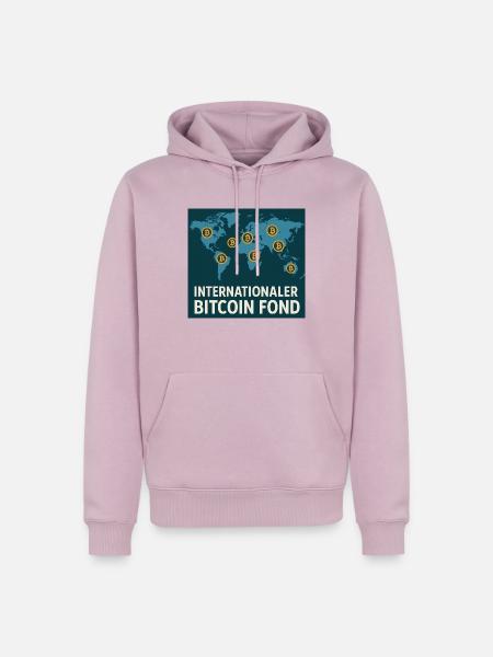 Internationaler Bitcoin Fond - Männer Premium Bio Hoodie - Altrosa