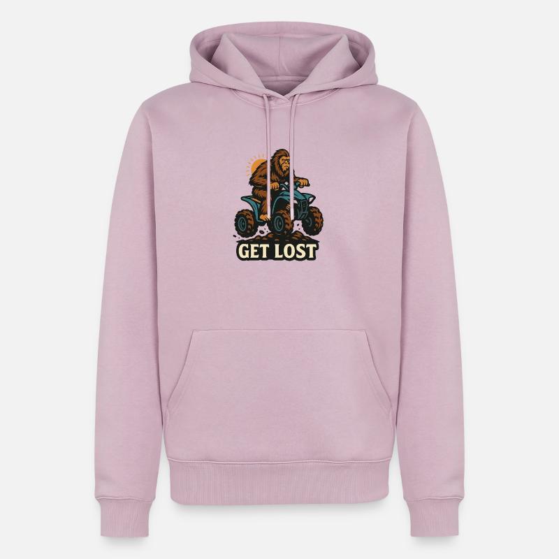 Hol dir Lost Sasquatch - Männer Premium Bio Hoodie - Altrosa