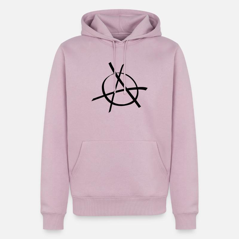 anarchy - Männer Premium Bio Hoodie - Altrosa