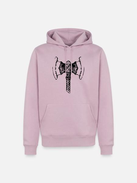 Streitaxt - Wikinger, Vikings - Männer Premium Bio Hoodie - Altrosa