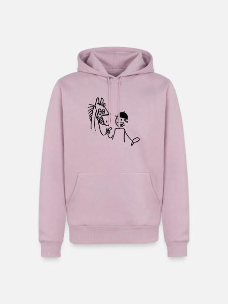 Ross und Reiter - Männer Premium Bio Hoodie - Altrosa