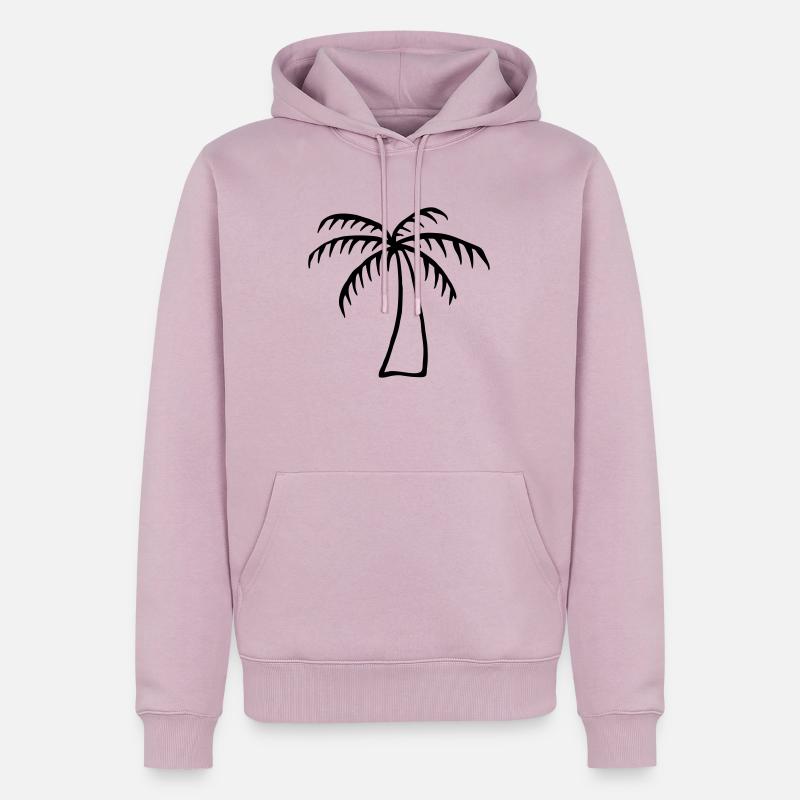 Palme - Männer Premium Bio Hoodie - Altrosa