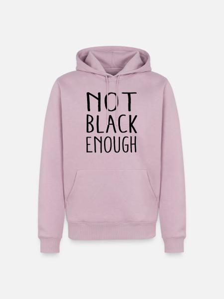 NOT BLACK ENOUGH - Männer Premium Bio Hoodie - Altrosa