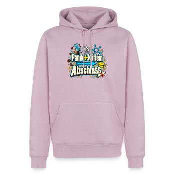 Abi Abschluss Prüfungsstress Koffein Nerd Humor - Männer Premium Bio Hoodie - Altrosa - Vorne - Nico (187cm)