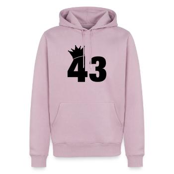 43_krone_f1 - Männer Premium Bio Hoodie - Altrosa - Vorne - Nico (187cm)