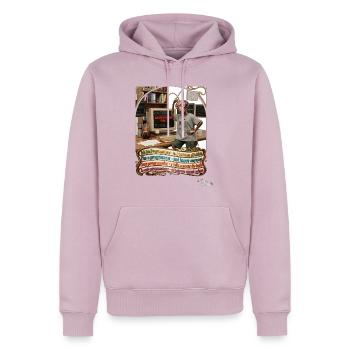 Heuschrecke JOGUE Programmierer IT Code Pop Art - Männer Premium Bio Hoodie - Altrosa - Vorne - Nico (187cm)
