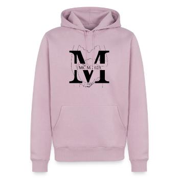 Mama 2025 Mom Wunschkind Kind Schwangerschaft - Männer Premium Bio Hoodie - Altrosa - Vorne - Nico (187cm)