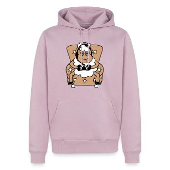 Schaf Gamer Sessel Controller Videospiel Nerd Cool - Männer Premium Bio Hoodie - Altrosa - Vorne - Nico (187cm)