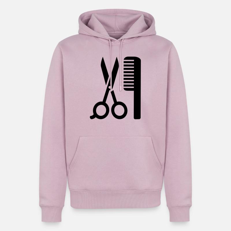 Friseur - Männer Premium Bio Hoodie - Altrosa