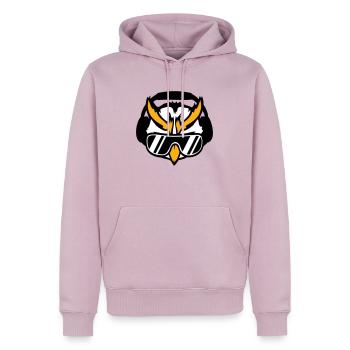 DJ Eule Sonnenbrille Kopfhörer Musik Club Party - Männer Premium Bio Hoodie - Altrosa - Vorne - Nico (187cm)