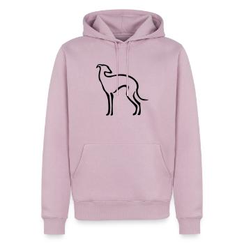 Windspiel - Männer Premium Bio Hoodie - Altrosa - Vorne - Nico (187cm)