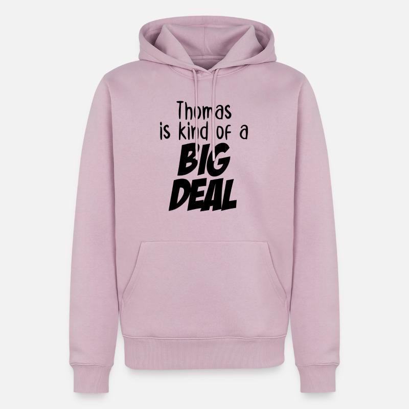 Thomas ist eine große Sache - Männer Premium Bio Hoodie - Altrosa