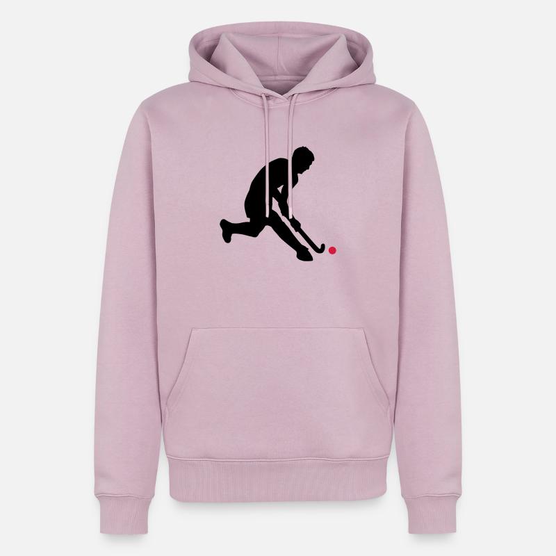 herrenhockey_c_2c - Männer Premium Bio Hoodie - Altrosa
