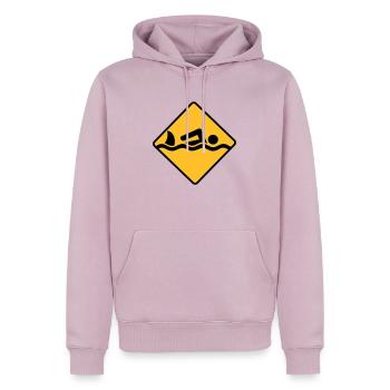 schwimmen - Männer Premium Bio Hoodie - Altrosa - Vorne - Nico (187cm)