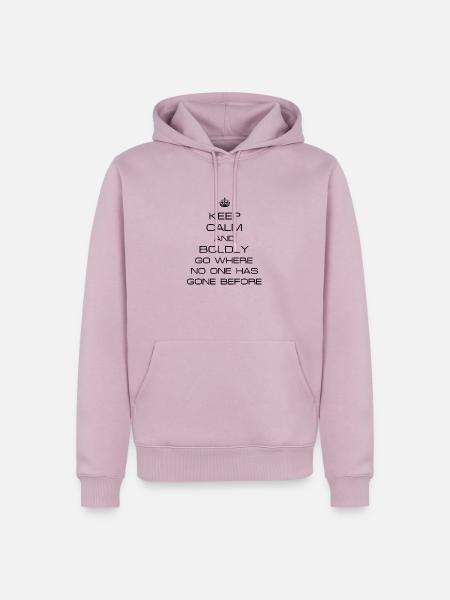 Keep calm Star Trek - Männer Premium Bio Hoodie - Altrosa