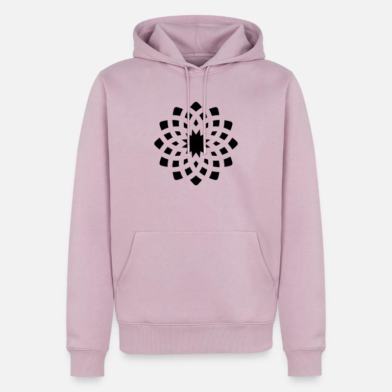chakra Yoga Zeichen einfache Form Symbol Geschenk - Männer Premium Bio Hoodie - Altrosa