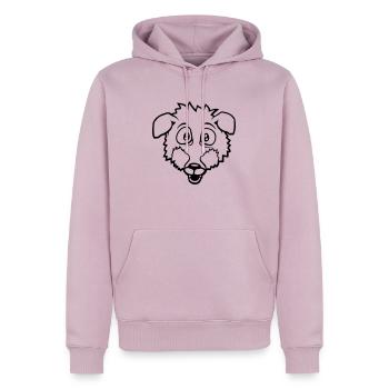 Fuchs Große Augen Erschrocken Glücklich Angst Cool - Männer Premium Bio Hoodie - Altrosa - Vorne - Nico (187cm)