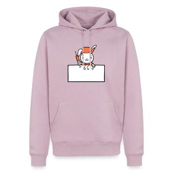 Hase Arzt Spritze Krankenschwester Krankenhaus - Männer Premium Bio Hoodie - Altrosa - Vorne - Nico (187cm)