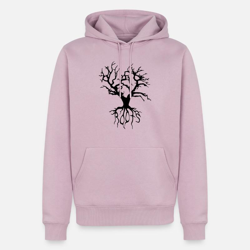 tree_vec_1 de - Männer Premium Bio Hoodie - Altrosa