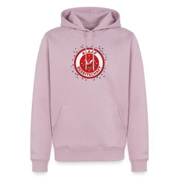 Alaafbereitschaft - Kölle Alaaf - Gruppenkostüm - Männer Premium Bio Hoodie - Altrosa - Vorne - Nico (187cm)