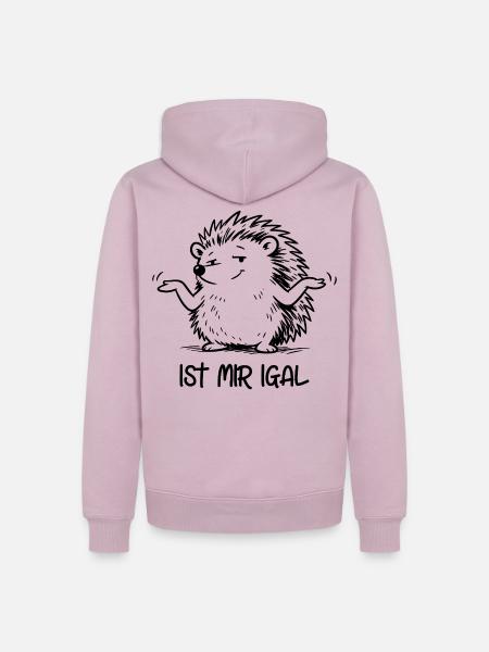 Igel - ist mir igal - Männer Premium Bio Hoodie - Altrosa