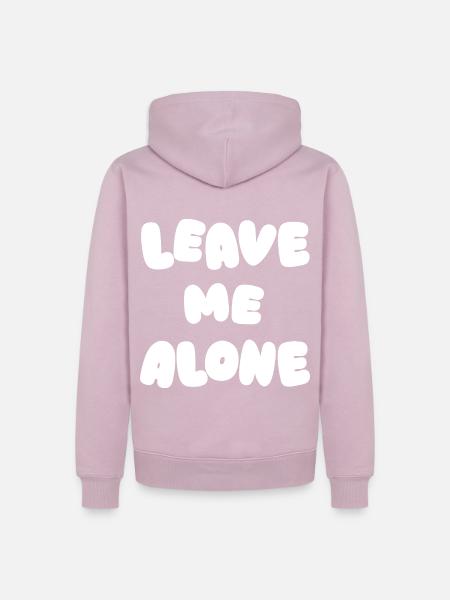 Leave Me Alone - Men’s Premium Organic Hoodie - dusky pink