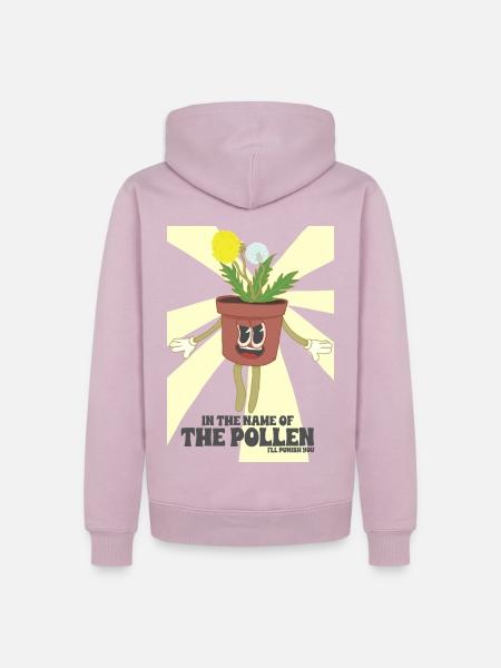 Super Pollen Blume - Männer Premium Bio Hoodie - Altrosa