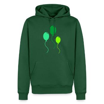 luftballons - Männer Premium Bio Hoodie - Flaschengrün - Vorne - Nico (187cm)