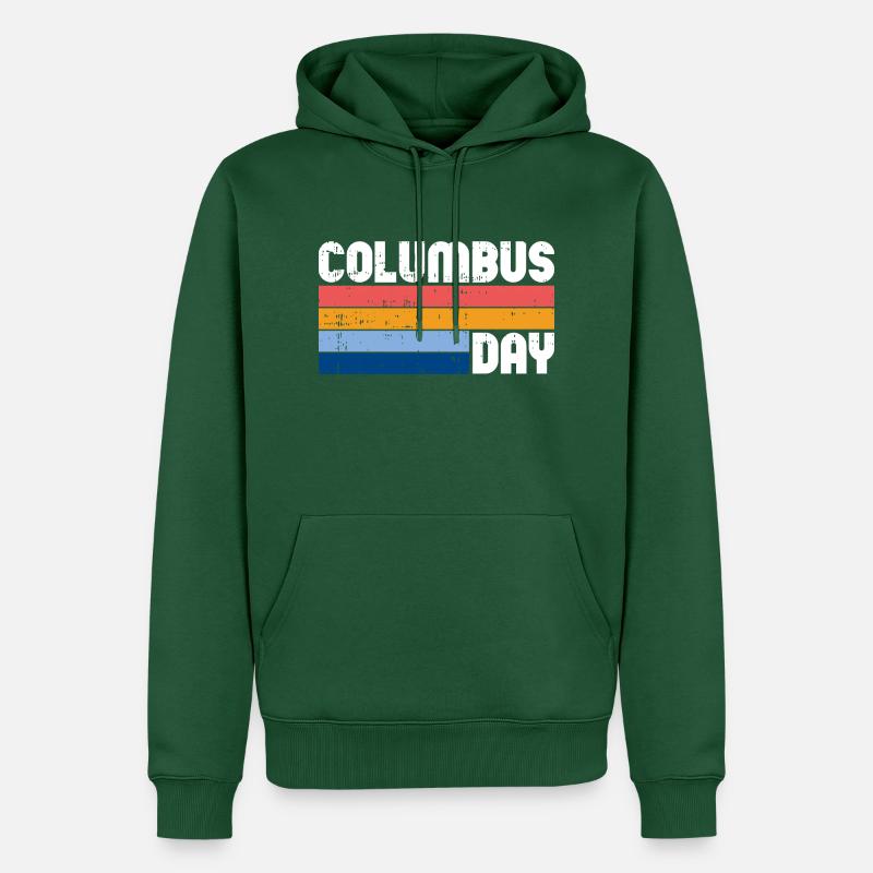 Christopher Columbus - Männer Premium Bio Hoodie - Flaschengrün