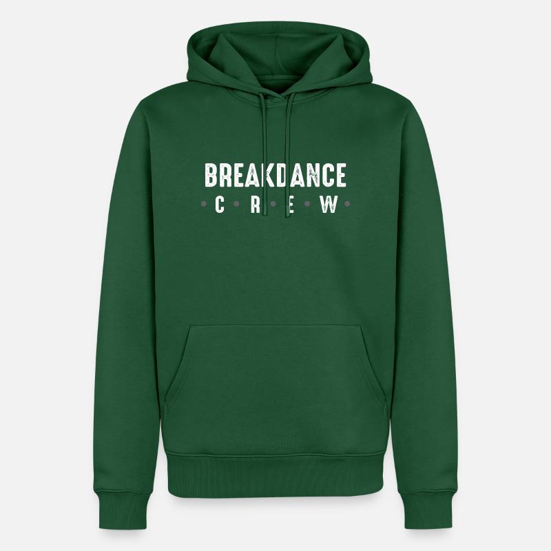 Équipe de breakdance - Sweat à capuche Premium bio Homme - vert bouteille
