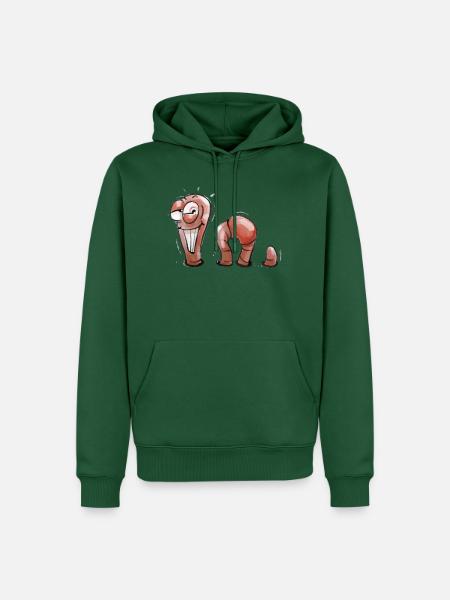 Wurmi - Männer Premium Bio Hoodie - Flaschengrün