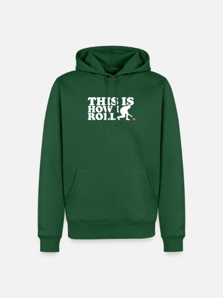 Lawn bowl - Men’s Premium Organic Hoodie - bottle green