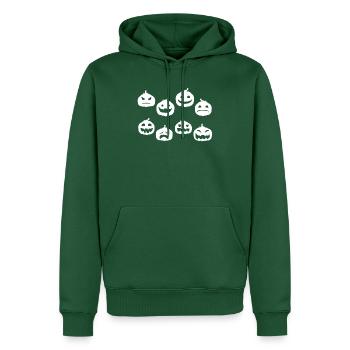 Funny Halloween Pumpkin Party - Halloween Pumpkins - Men’s Premium Organic Hoodie - bottle green - Front - Nico (187cm)