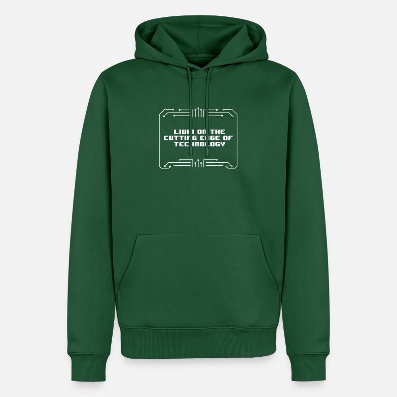 Robotique Ai robot - Sweat à capuche Premium bio Homme - vert bouteille